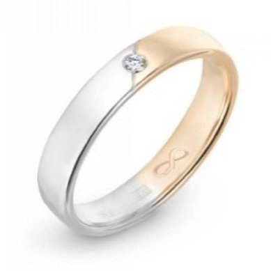 Обручальное кольцо R01-WED-00016-М12323 - Ювелирный бренд Московский ювелирный завод