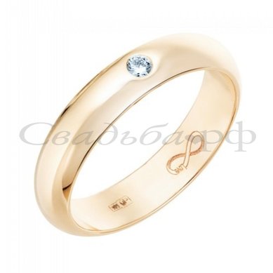 Обручальное кольцо R01-WED-00015-М12328 - Ювелирный бренд Московский ювелирный завод