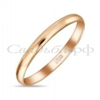 Обручальное кольцо R01-R-040-200-М12339 - Ювелирный бренд Московский ювелирный завод